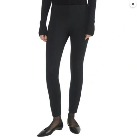 TEN by Aritzia Black Staight Leg Ponte Legging Trouser - Picture 1 of 8